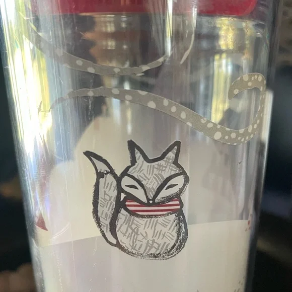 NEW Starbucks Acrylic Winter Fox 12oz Acrylic Tumbler 2016 - Picture 5 of 7